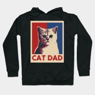 Cat Dad Pop Art Style Hoodie